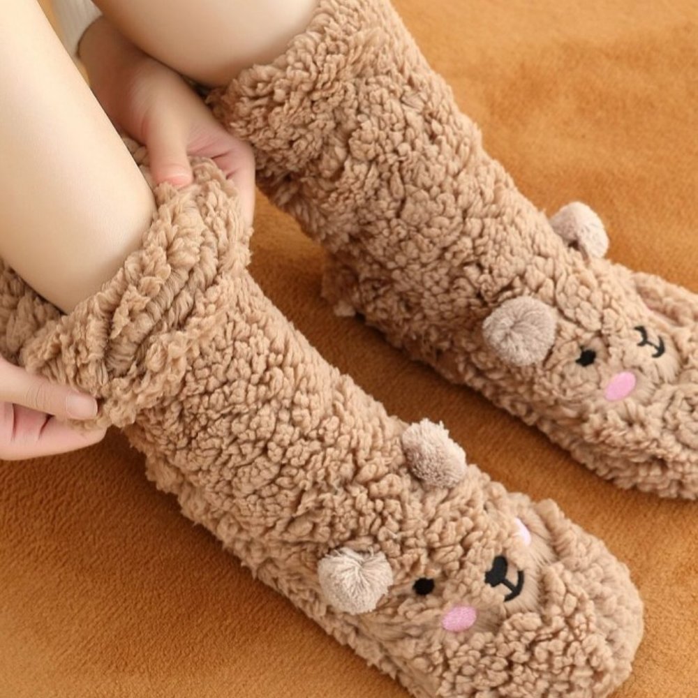 * Pom Pom Fuzzy Socks Women Gifts